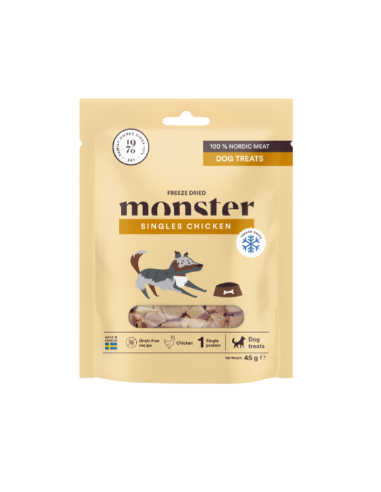 Monster Hund frystorkade treats Chicken 45 g