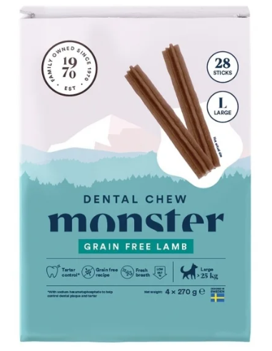 Monster Hund Dental Chew Lamb L Month (28st) 1080g
