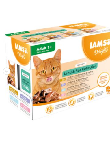 IAMS DELIGHTS GRAVY LAND 85g 12p