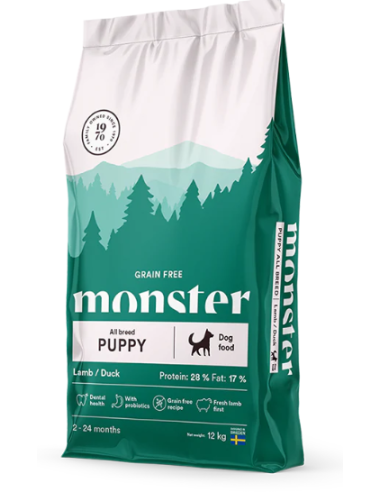 monster dog gf puppy all breed lamb duck 12kg