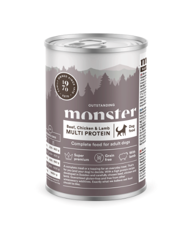 MONSTER DOG MULTI BEEF/CHICK/LAMB BURK 400 g