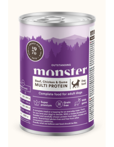 MONSTER DOG MULTI BEEF/CHICK/GAME BURK 400 g