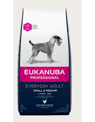 EUK DOG AD EVERYDAY 16,5 KG SMALL / MEDIUM