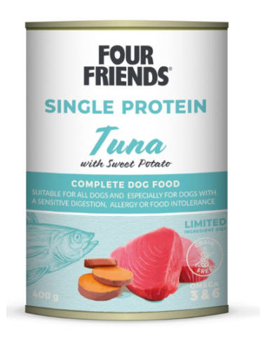 FOUR FRIENDS tuna&sweetpotato 400g burk