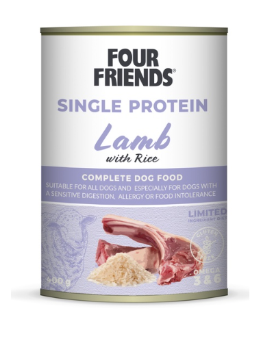 FOUR FRIENDS lamb&rice 400g burk