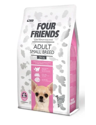 FOUR FRIENDS dog adult small breed 3kg