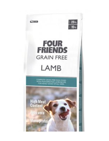 FOUR FRIENDS dog grainfree lamb 3kg