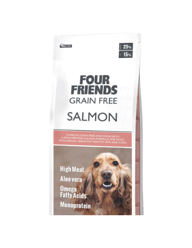 FOUR FRIENDS dog grainfree salmon 12kg