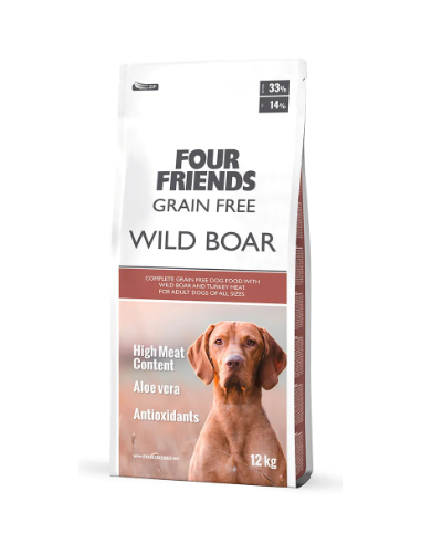 FOUR FRIENDS dog grainfree wild boar 12kg