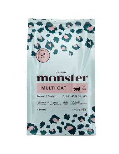Monster Katt Original Multicat Salmon/Poultry 400 g