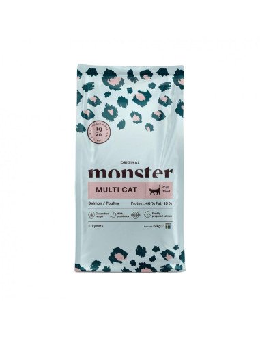 Monster Katt Original Multicat Salmon/Poultry 6 kg