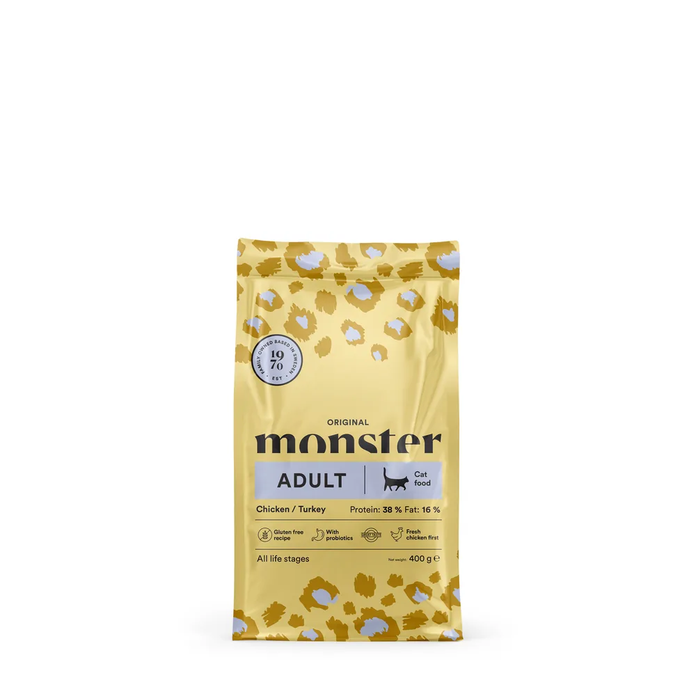 Monster Katt Original Adult Chicken/Turkey 400 g