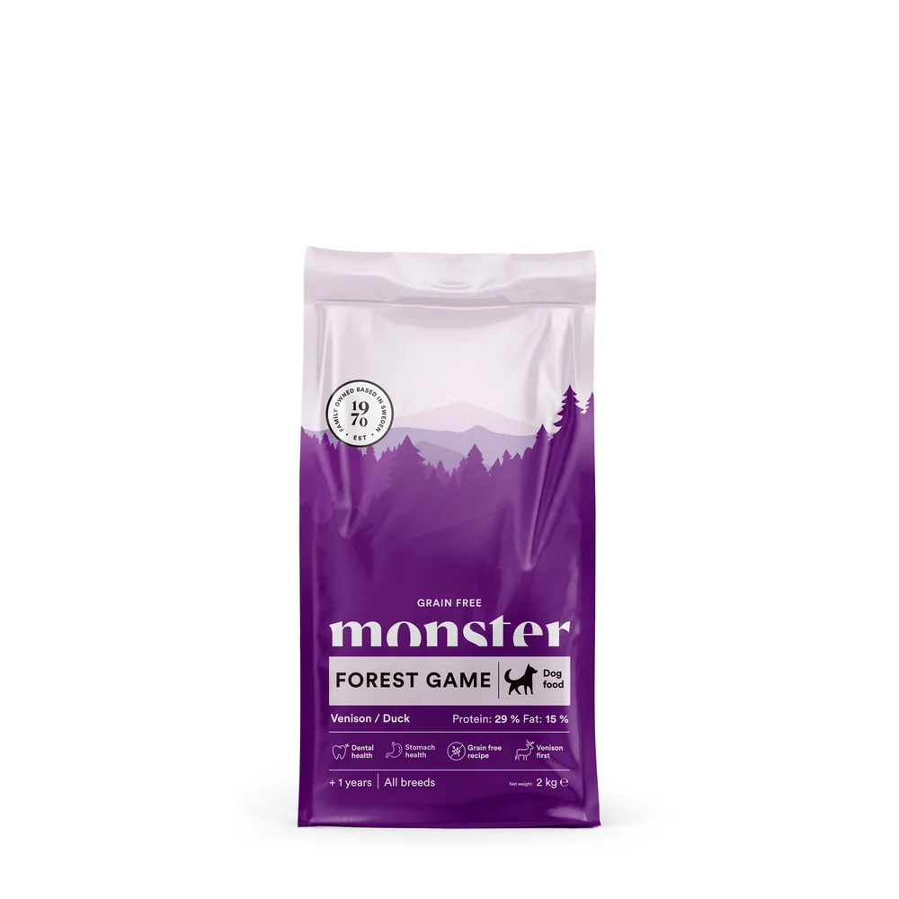 Monster Hund Grain Free Forest Game All Breed Venison/ Duck 2 kg