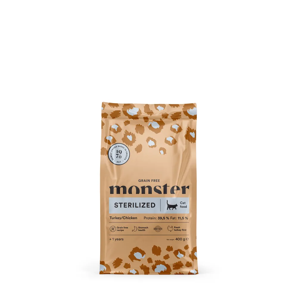 Monster Katt Grain free Sterilized Turkey/Chicken 400 g