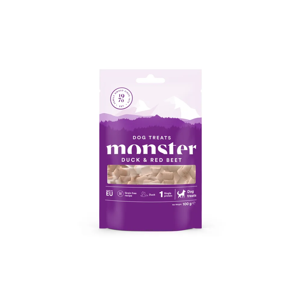 Monster Dog Treats Baked Duck/ Red Beet 100 g