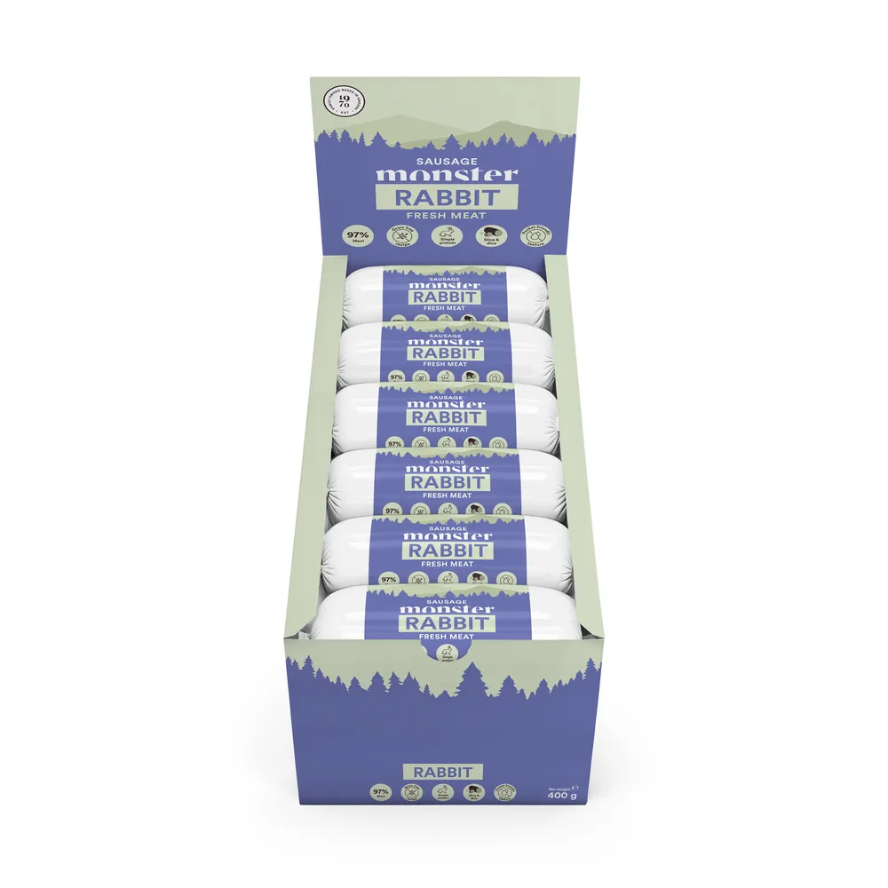 Monster Dog Sausage Rabbit 400 g styck
