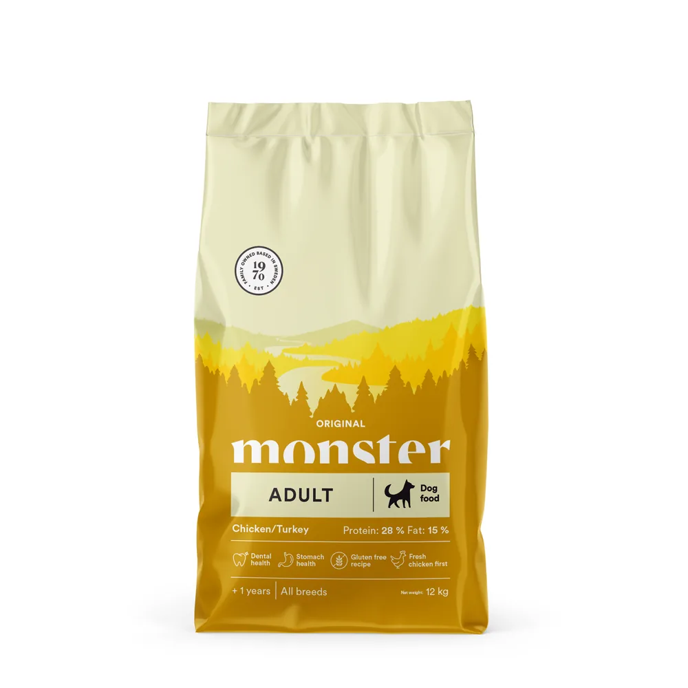 Monster Hund Original Adult All Breed Chicken/Turkey 12 kg