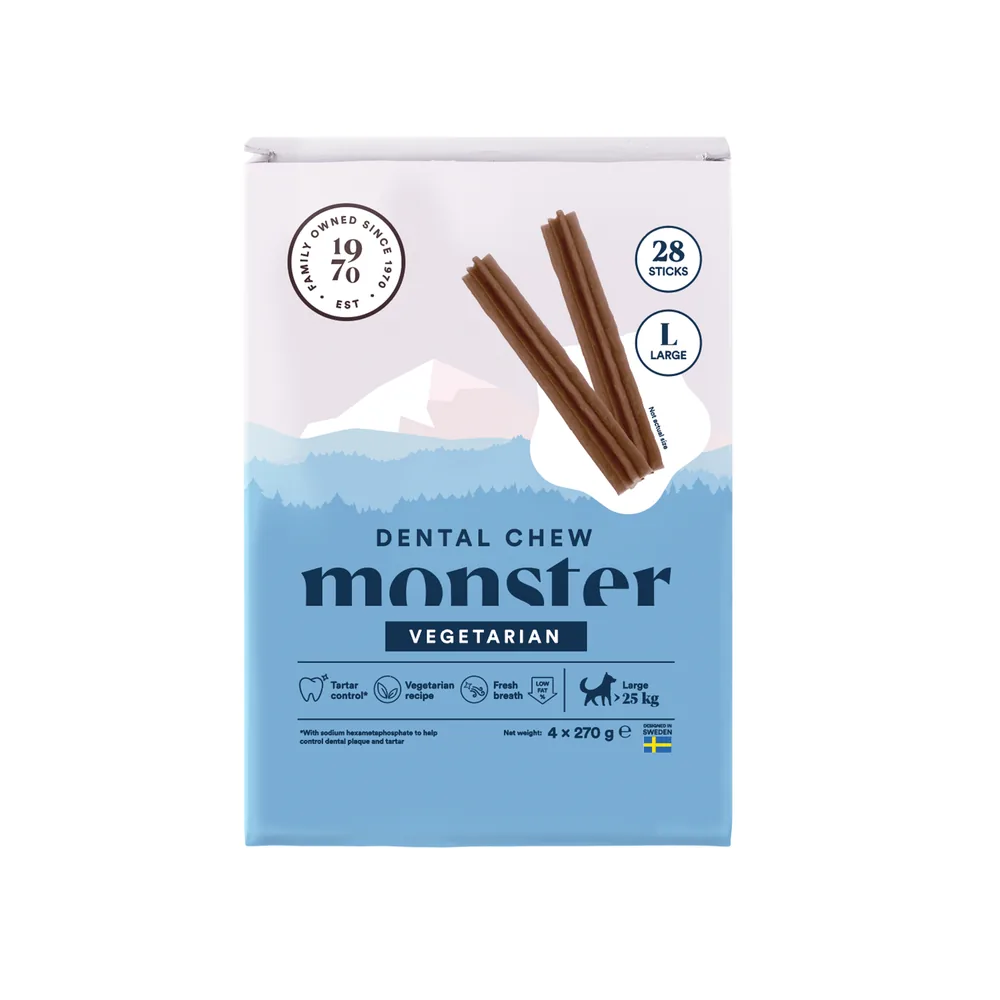 Monster Hund Dental Chew Veg. L Month (28st) 1080g