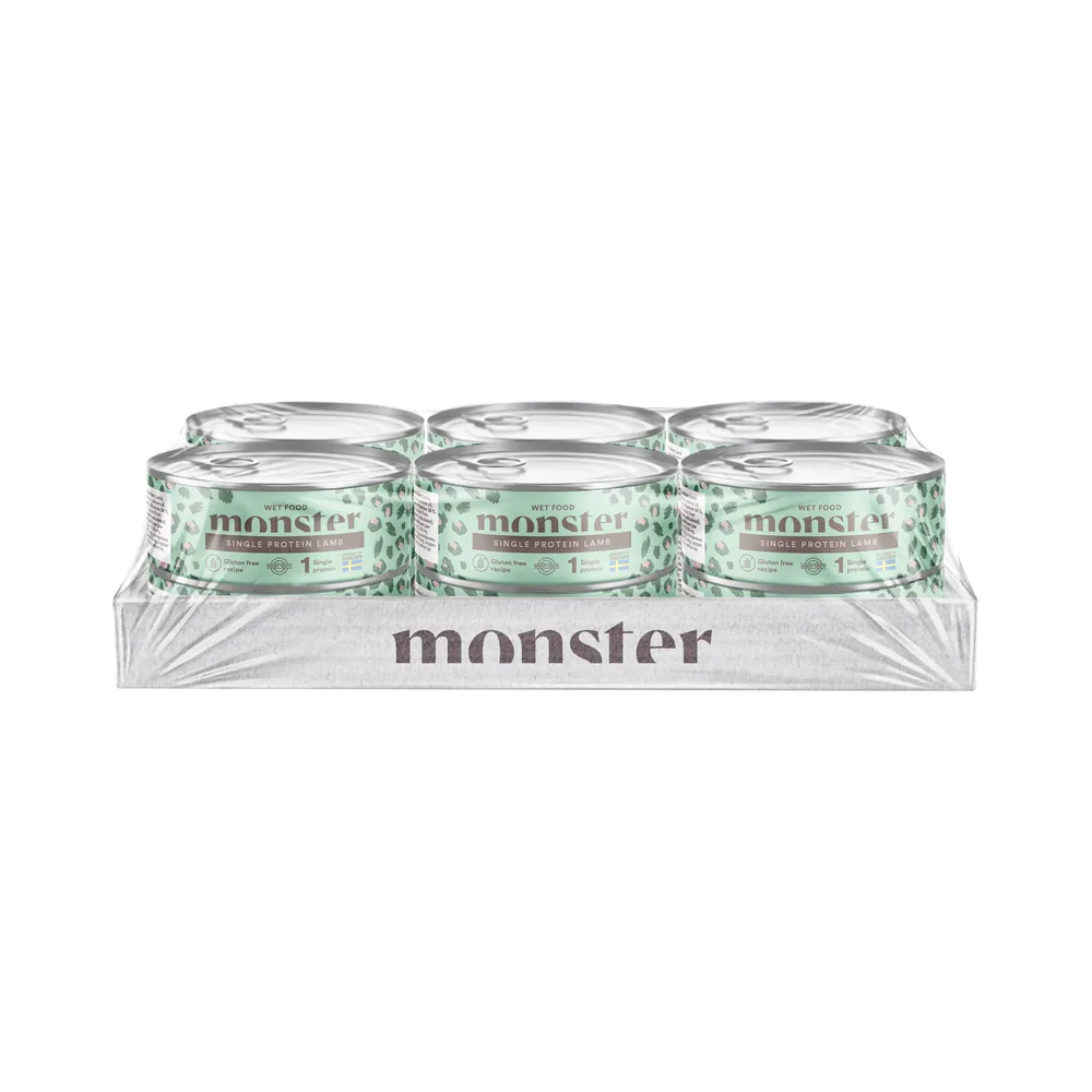 MONSTER CAT ADULT SINGLE LAMB BURK 100 G