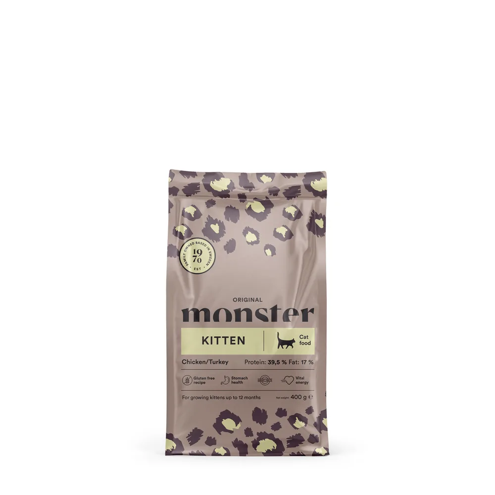 Monster Katt Original Kitten Chicken/Turkey 400 g