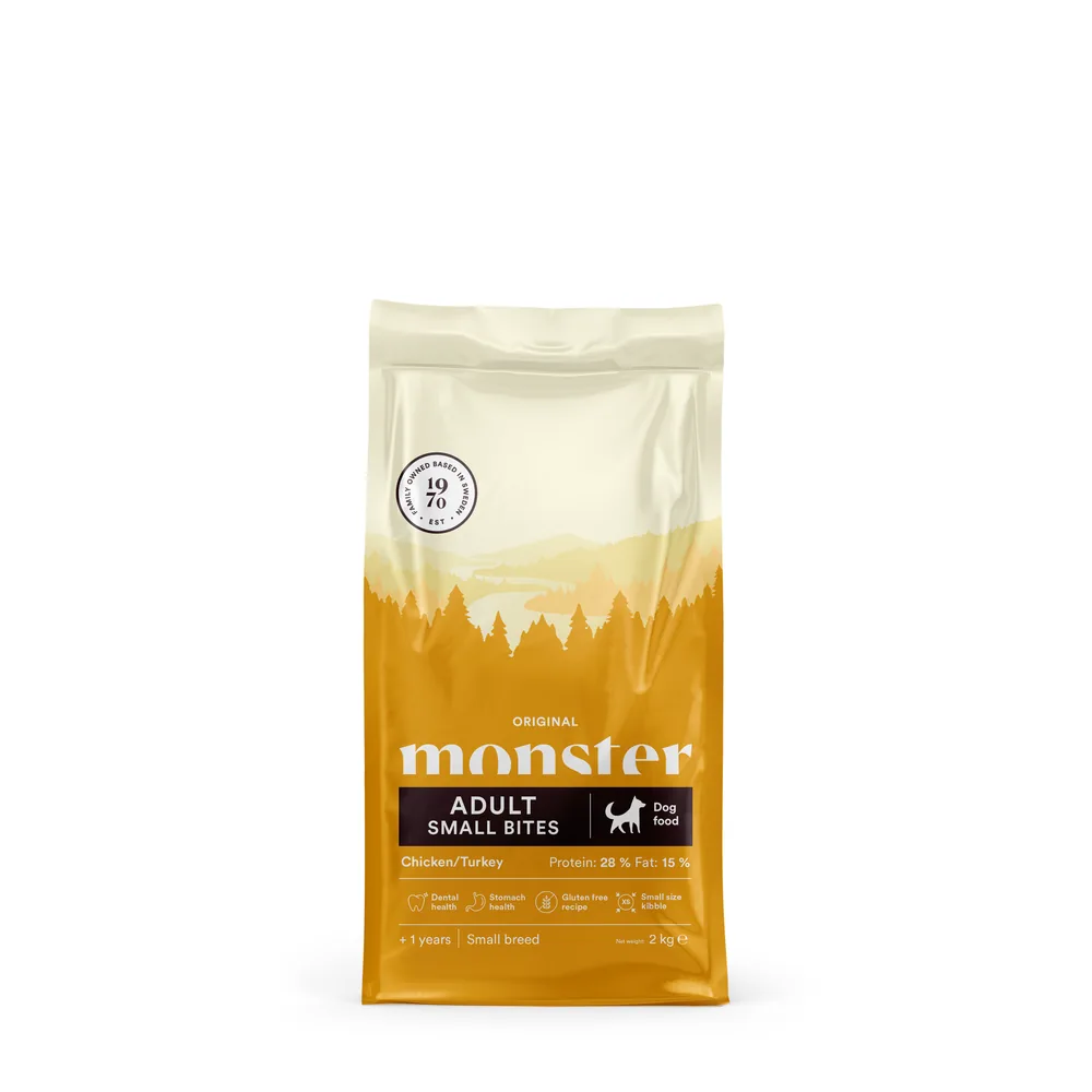 Monster dog original small bites chicken turkey 2kg