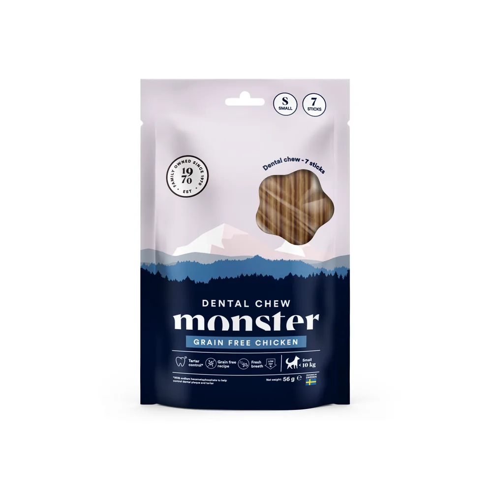 Monster Dog Dental Chew GF Chicken S Week (7st)
