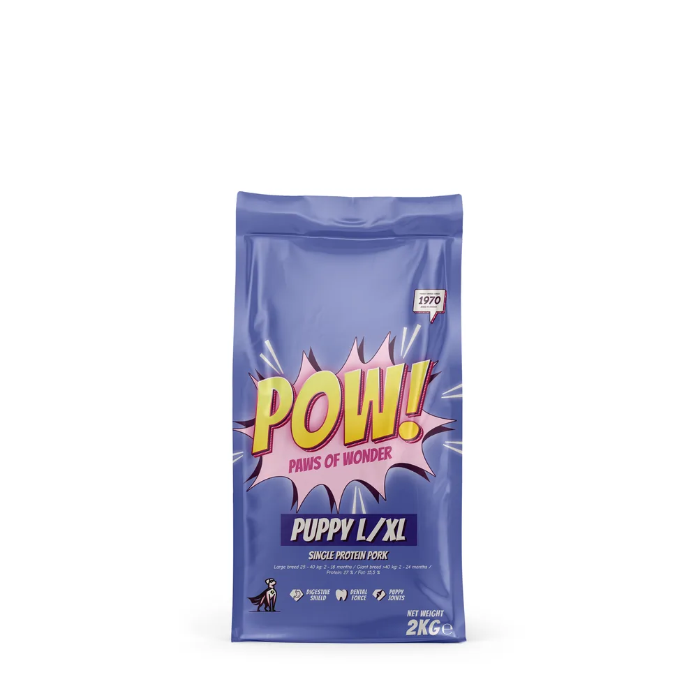 POW! Hund Puppy L/XL Pork 2 kg