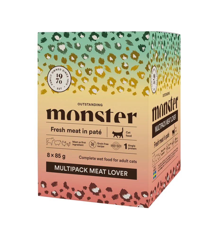 Monster Katt Pouches Multipack meat lover 85 g (8-pack)