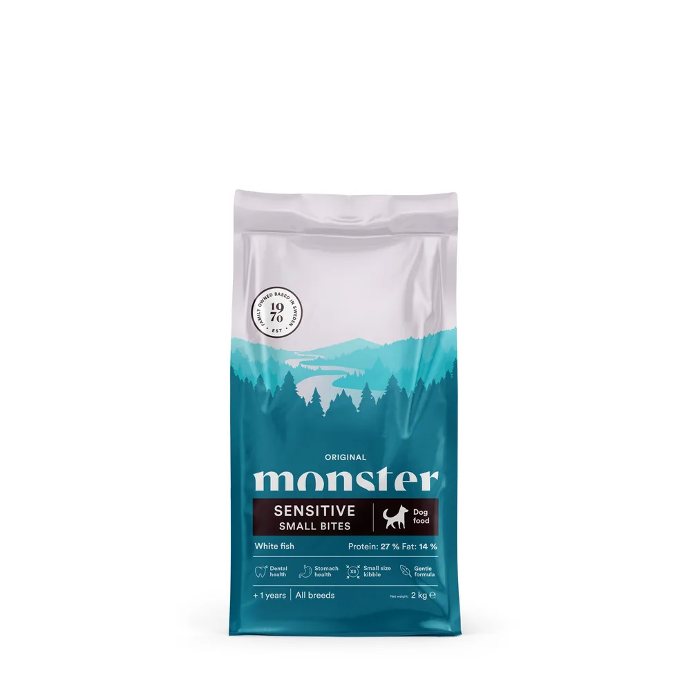 Monster Dog Orig. Sens. White Fish small bites 2 kg