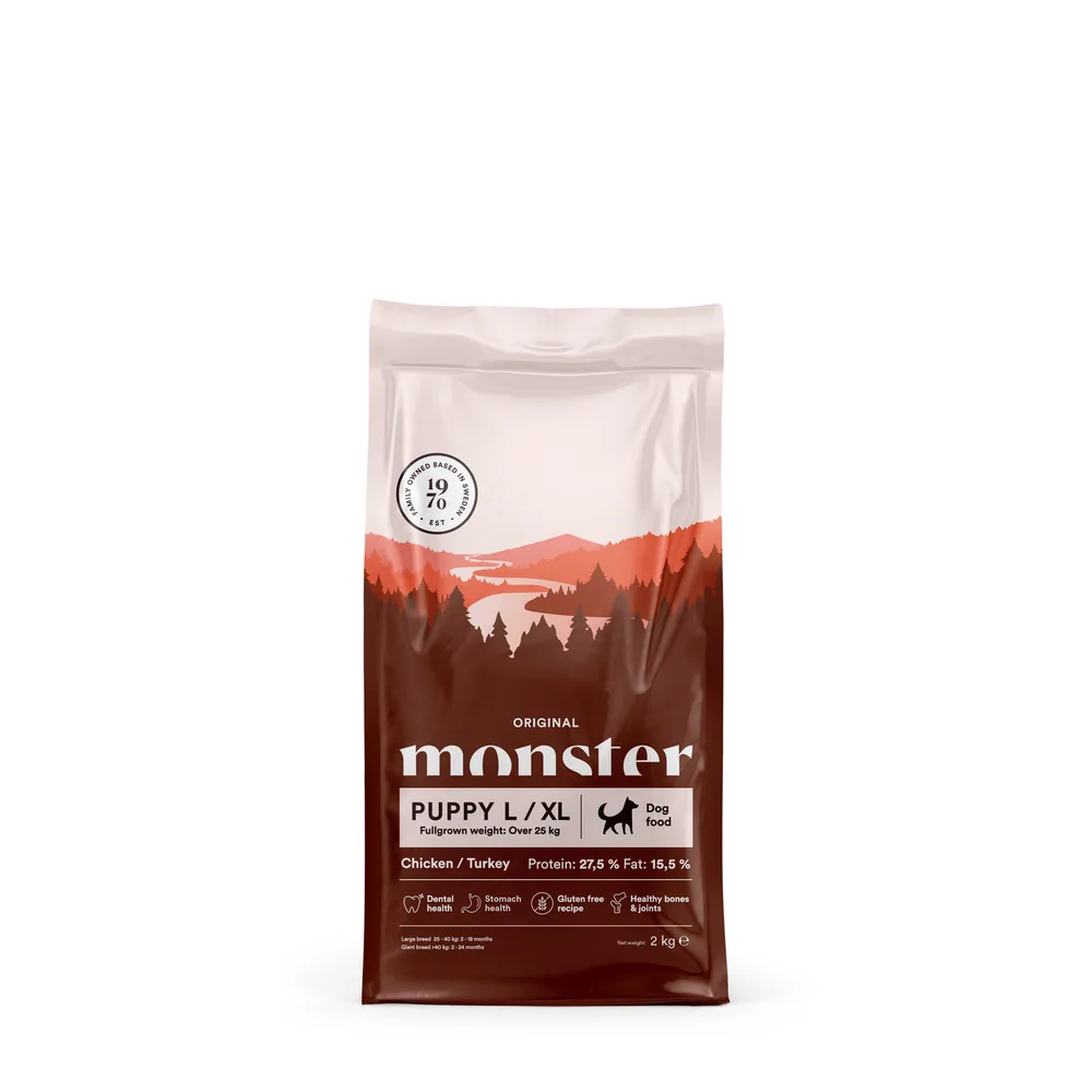 Monster Hund Original Puppy Large/ XL Chicken/ Turkey 2 kg