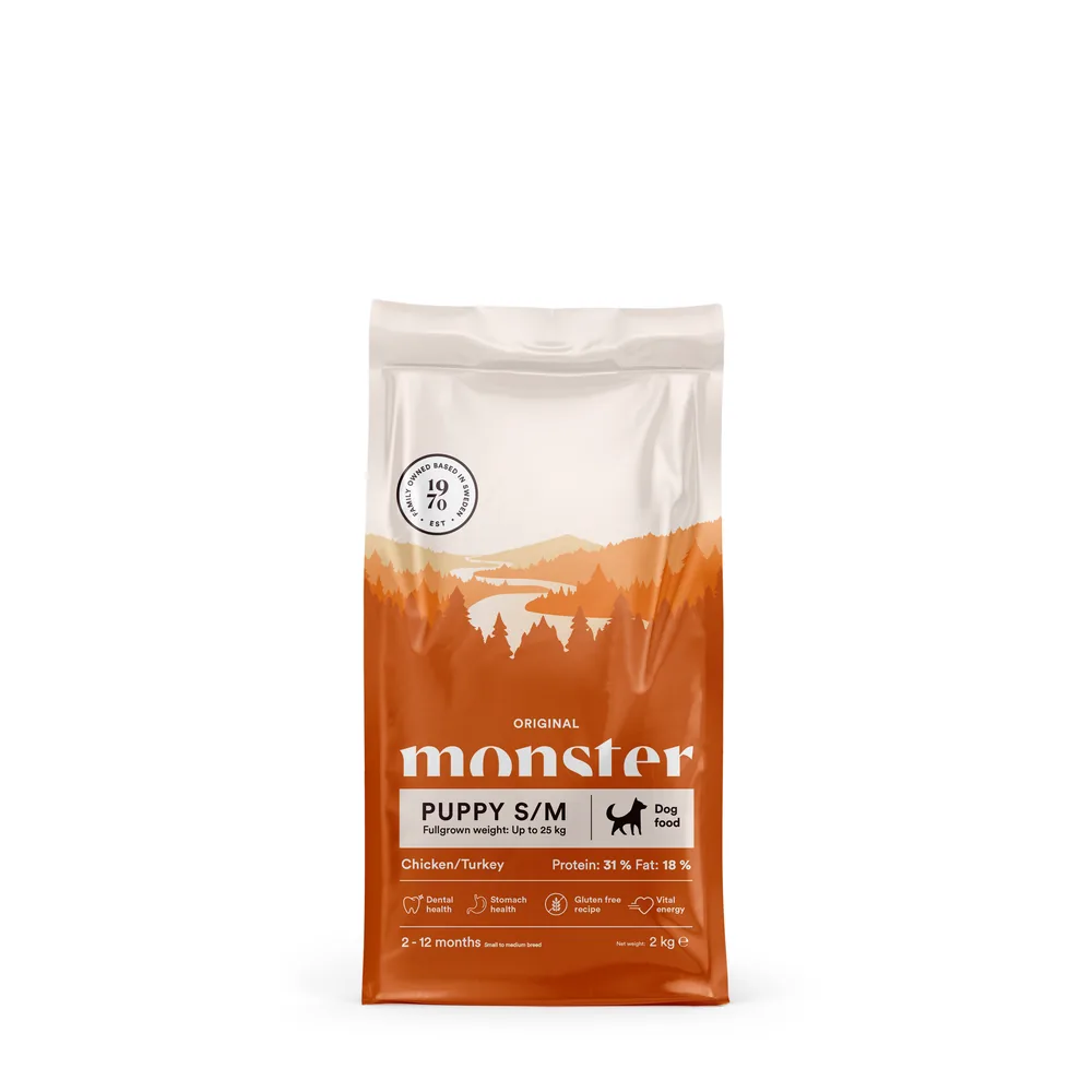 Monster Hund Original Puppy small/medium Chicken/Turkey 2 kg