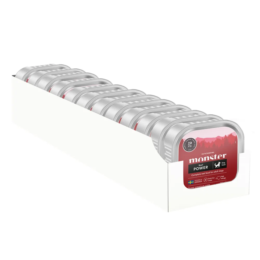 Monster Hund Power Beef Paté tray 150 g