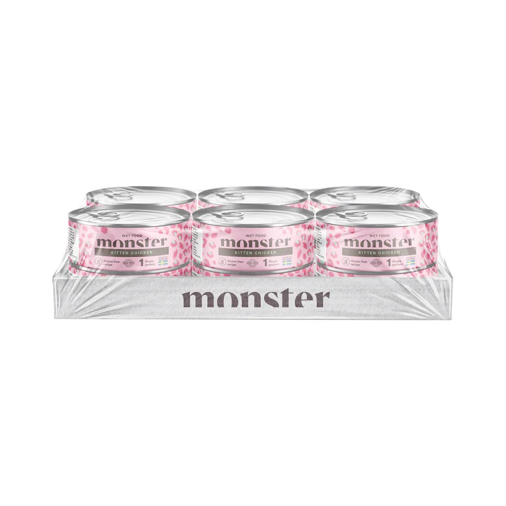 Monster Katt Kitten Chicken Burk 100 g