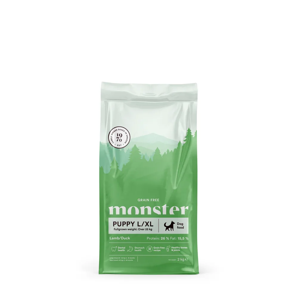 Monster Dog GF Puppy L/XL Lamb/Duck 2 kg