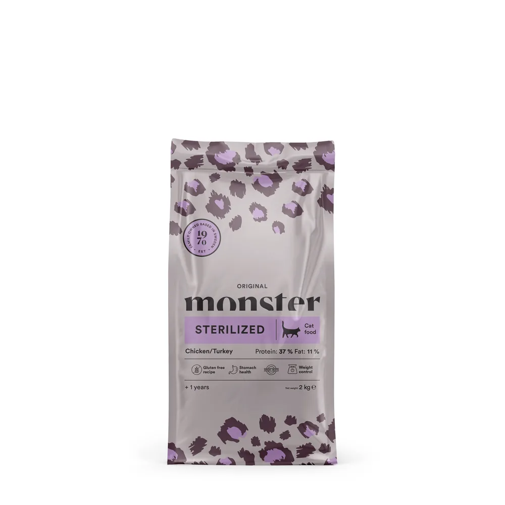 Monster Katt Original Sterilized Chicken/Turkey 2 kg