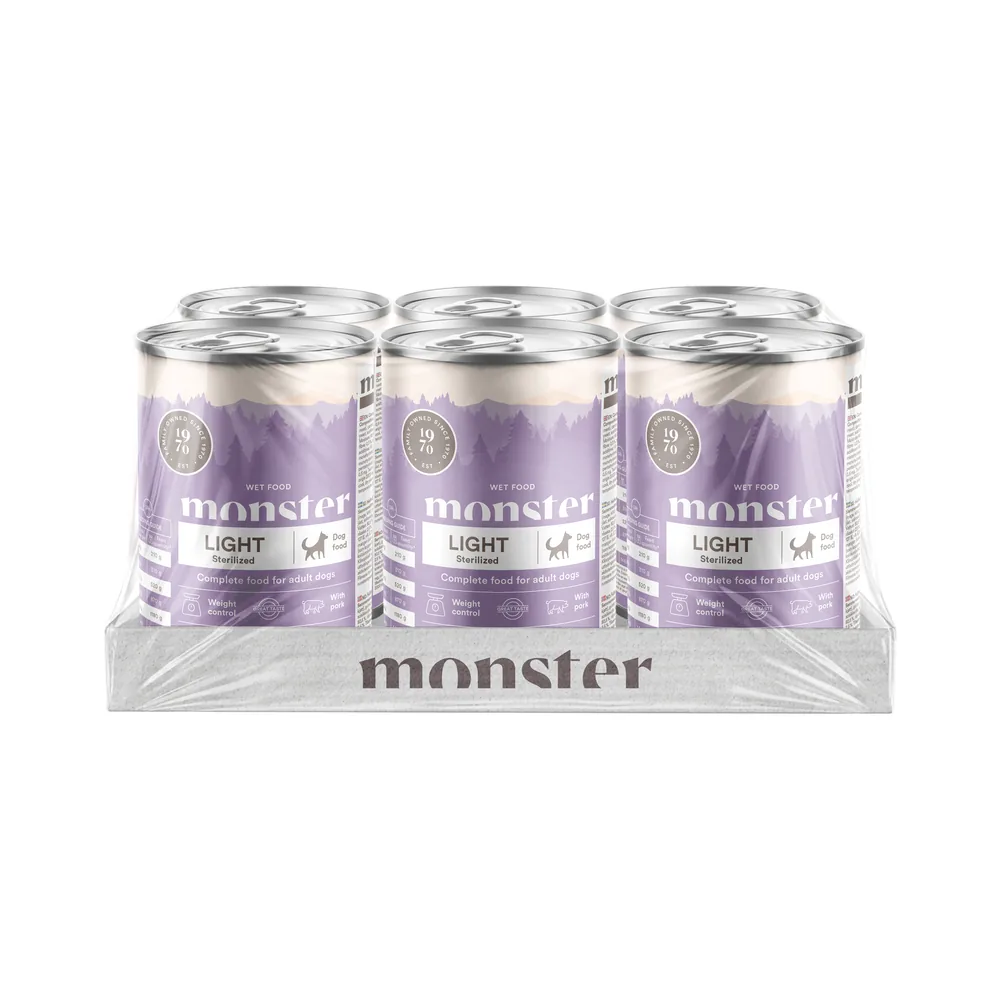 Monster Hund Adult Light/ Sterilized Burk 400 g