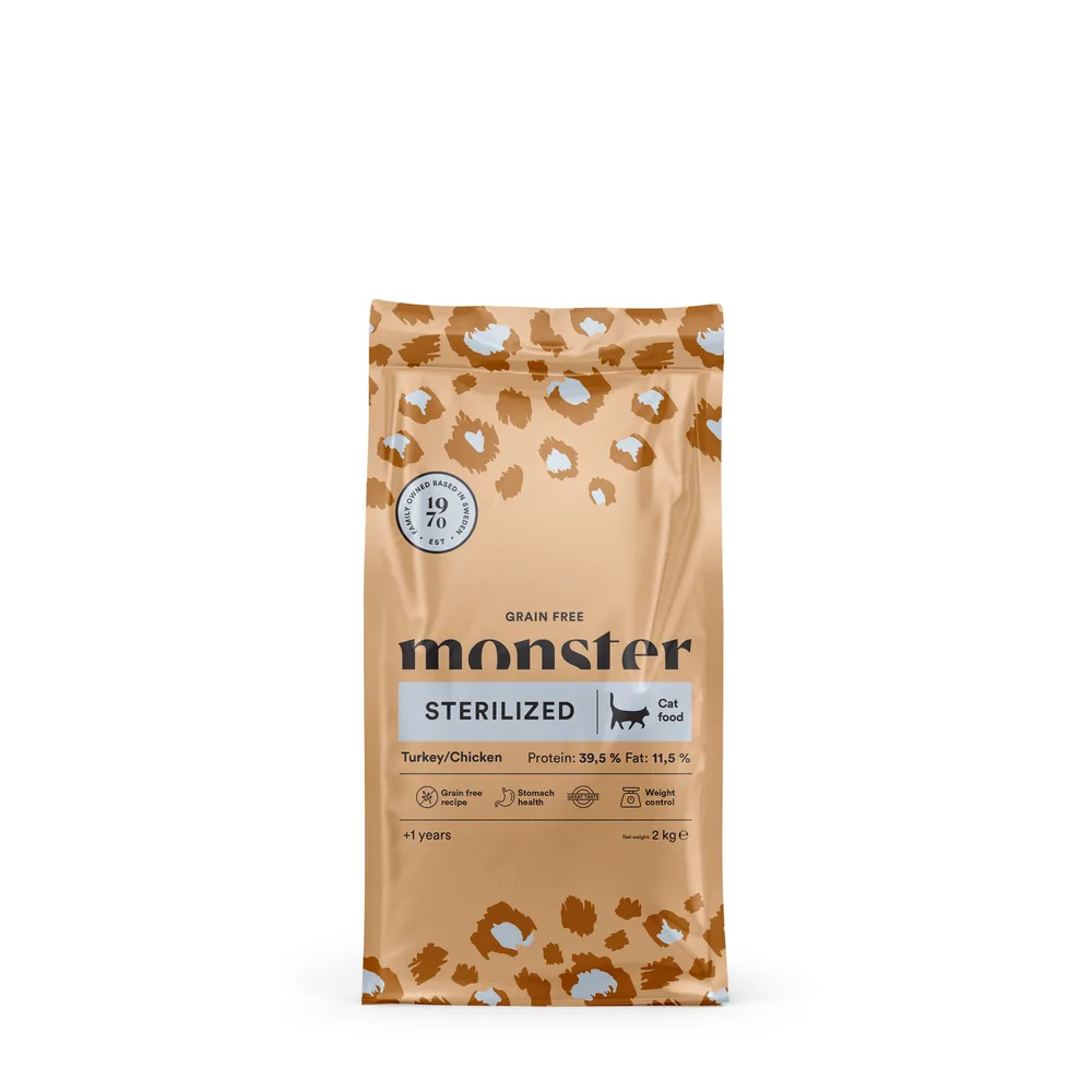 Monster cat gf Turkey/Chicken Sterilized 2kg