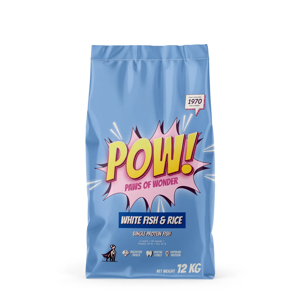 POW! Hund Adult White Fish 12 kg