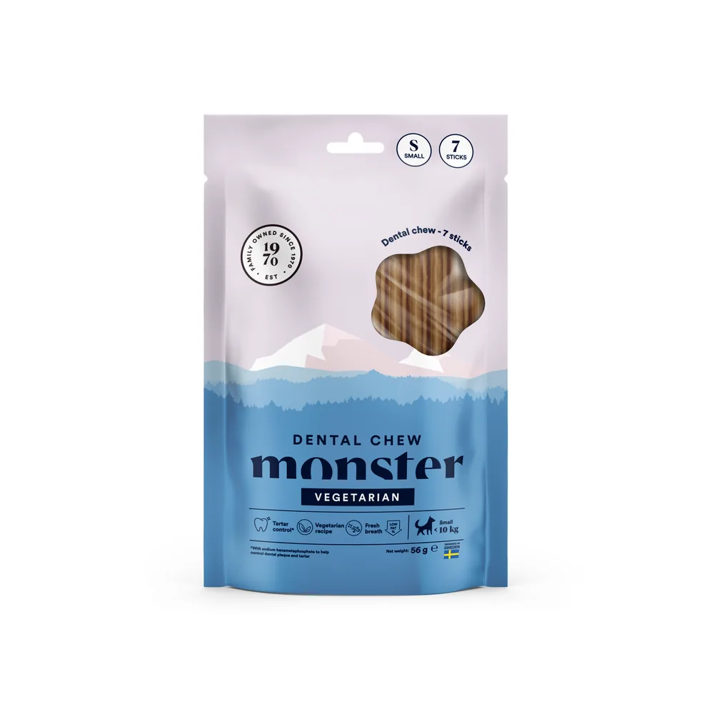 Monster Dog Dental Chew Veg. S Week (7st)