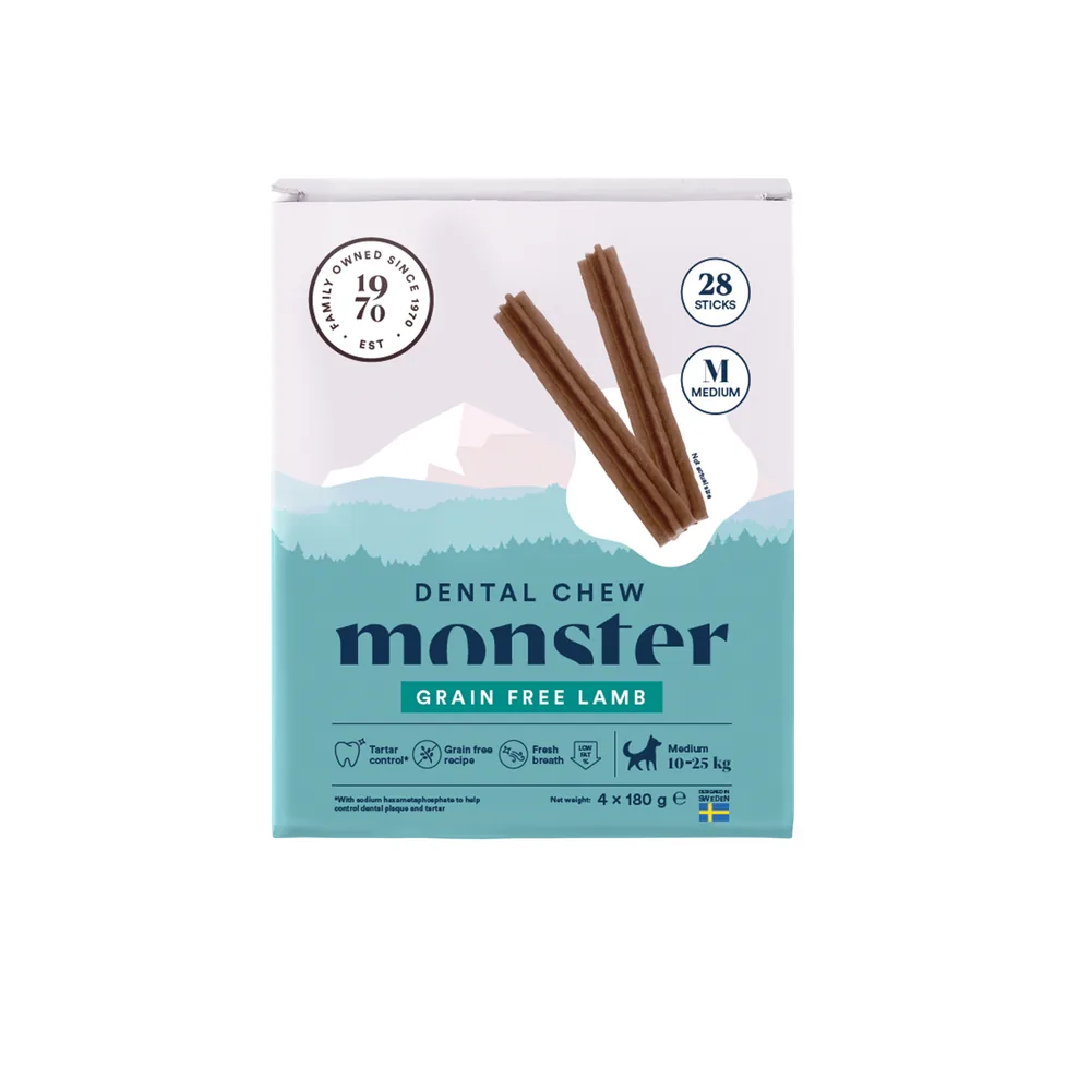 Monster Hund Dental Chew Lamb M Month (28st) 720 g