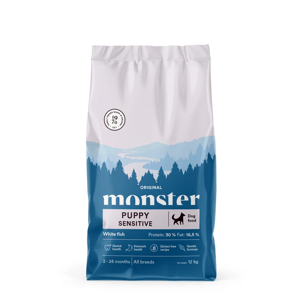Monster Hund Original puppy sensitive white fish 12 kg