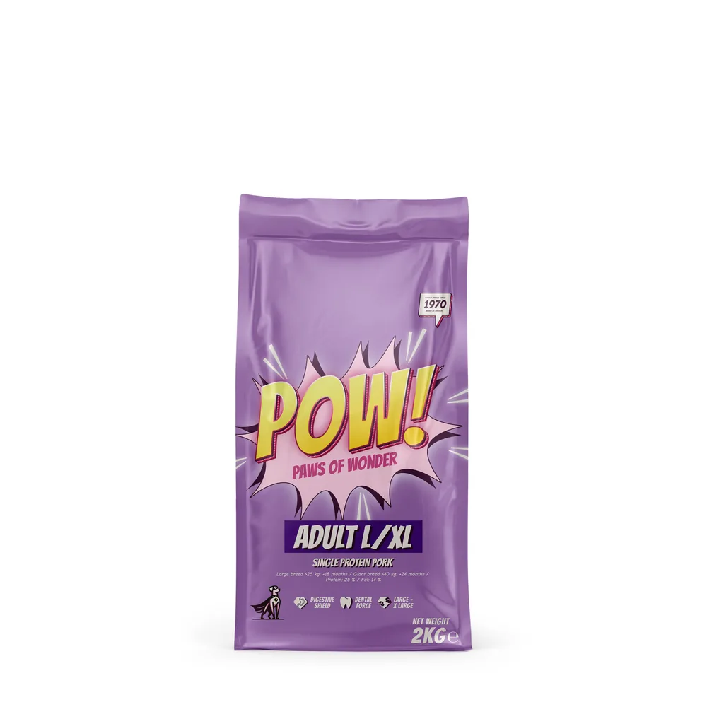 POW! Hund Adult L/XL Pork 2 kg
