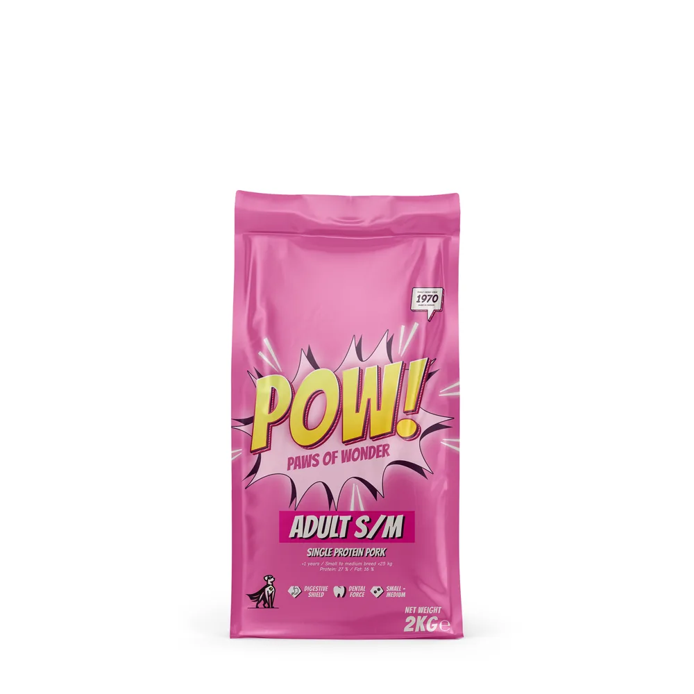 POW! Hund Adult S/M Pork 2 kg