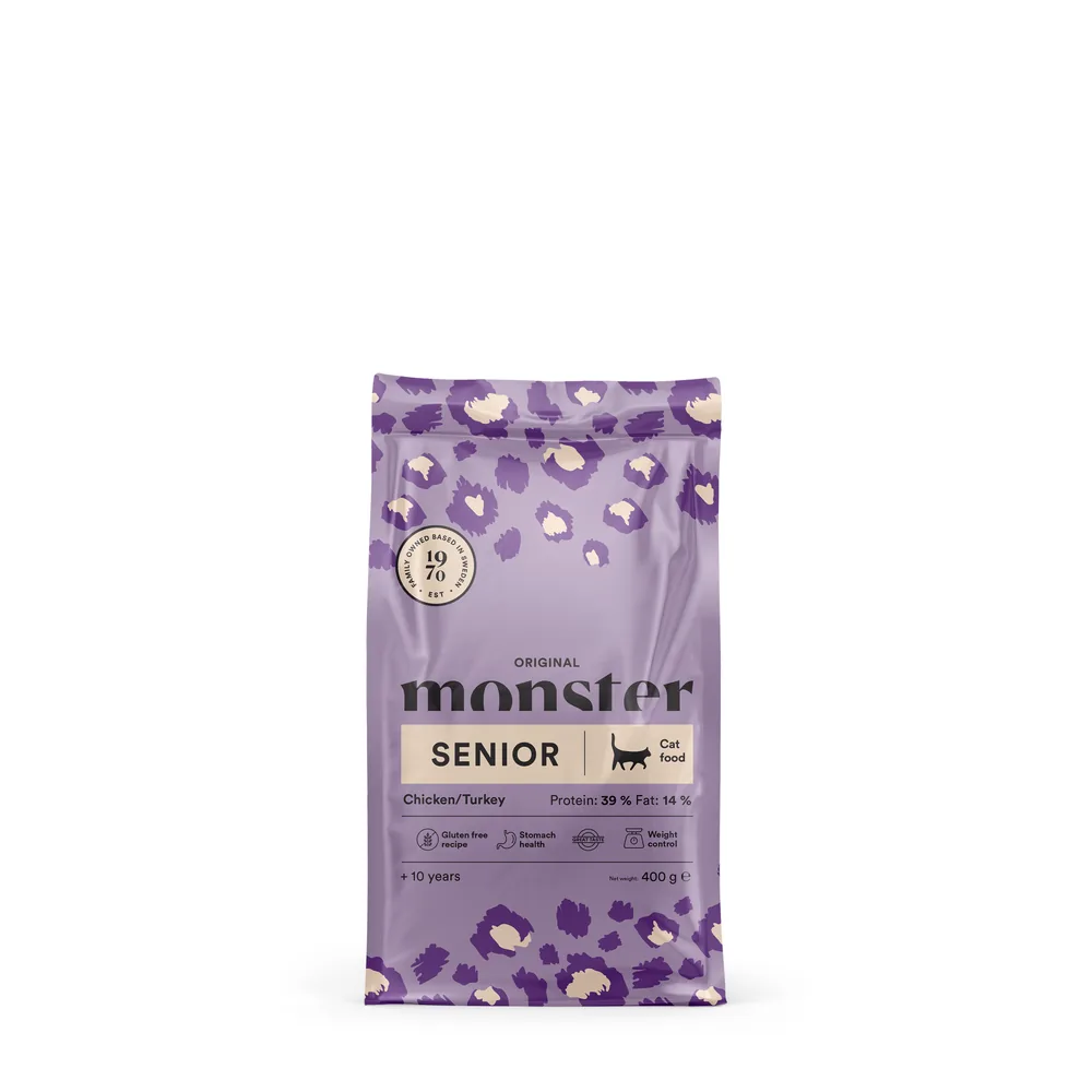 Monster Katt Orig. Senior Chik/Turkey 400 g