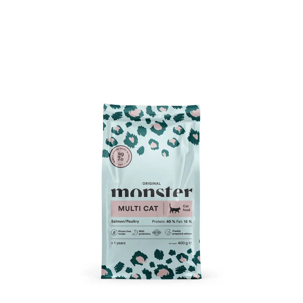 Monster Katt Original Multicat Salmon/Poultry 400 g