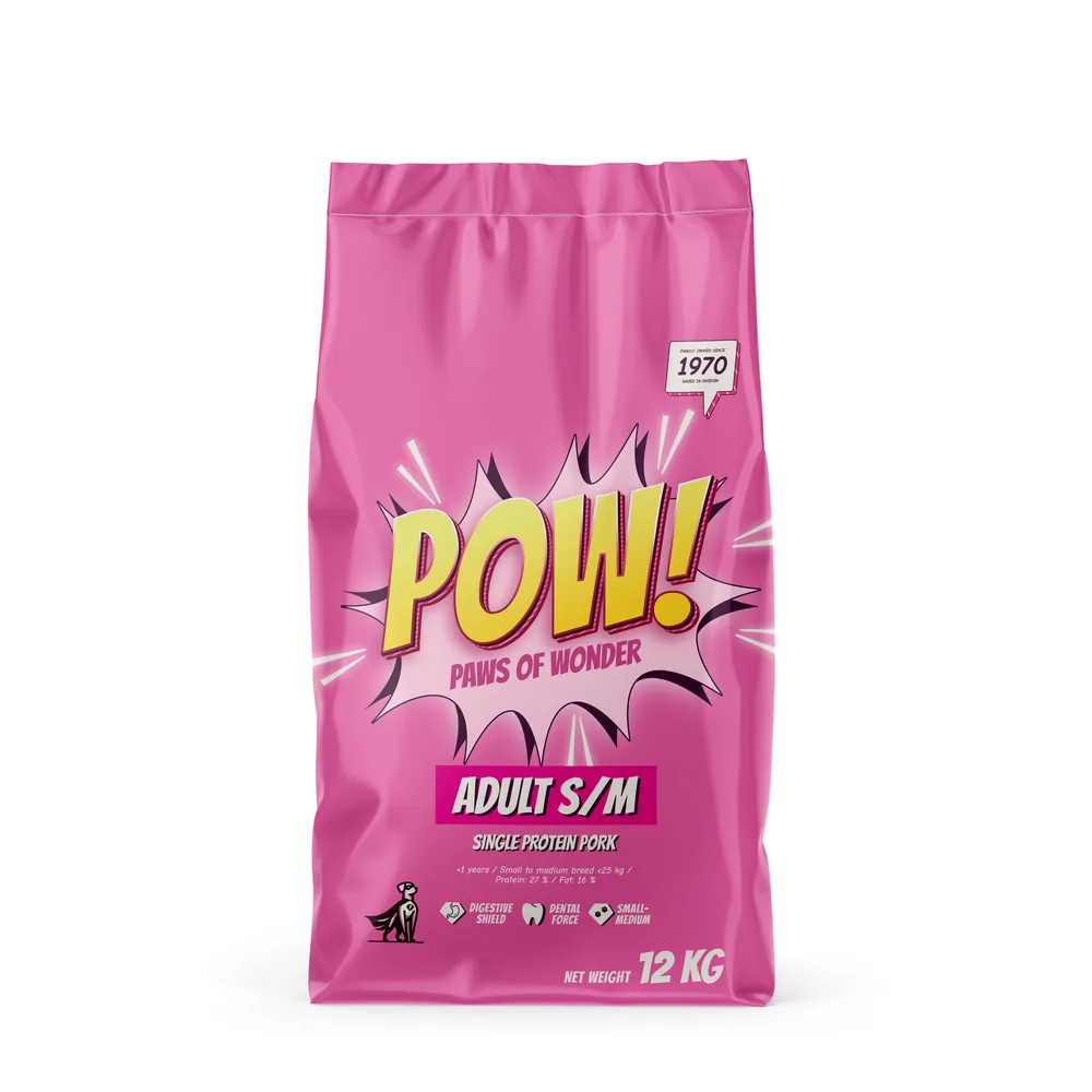 POW! Hund Adult S/M Pork 12 kg