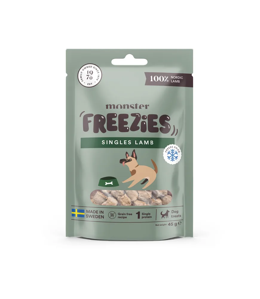 Monster Hund frystorkade treats Lamb 45 g